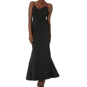 Calvin Klein Sleeveless Gown with Ruched Waist